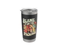 Soirée amusante sur la croisière Blame It On The Drink Package Gobelet isotherme en acier inoxydable double paroi