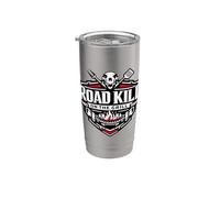 Soirée barbecue amusante sur Road Kill On The Grill Gobelet isotherme en acier inoxydable double paroi