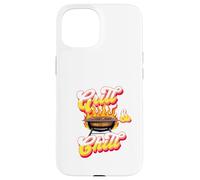 Soirée Barbecue rétro Chill and Grill Coque pour iPhone 15