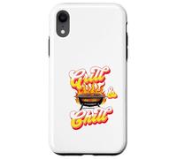Soirée Barbecue rétro Chill and Grill Coque pour iPhone XR