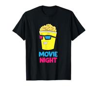 Soirée cinéma en regardant le film Love Popcorn Movie Night T-Shirt