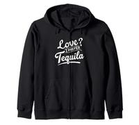 Soirée Cocktail « Love I Prefer Tequila » avec Citation drôle Sweat à Capuche