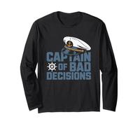 Soirée de croisière Amusante du Capitaine de Bad Decisions Manche Longue