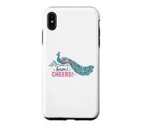 Soirée de Jeu de Mahjong Bird Bam Cheers Peacock Coque pour iPhone XS Max