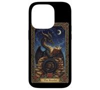 Soirée de Tarot Mystic Library Dragon The Reader Coque pour iPhone 14 Pro
