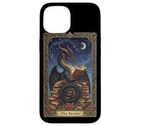 Soirée de Tarot Mystic Library Dragon The Reader Coque pour iPhone 15