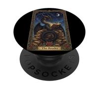 Soirée de Tarot Mystic Library Dragon The Reader PopSockets PopGrip Adhésif