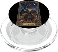 Soirée de Tarot Mystic Library Dragon The Reader PopSockets PopGrip pour MagSafe