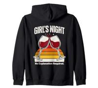 Soirée des Filles Aucune Explication requise Wine Party Sweat à Capuche