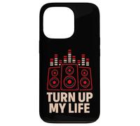 Soirée DJ Turn Up My Life Funny Music Lover Coque pour iPhone 13 Pro