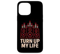 Soirée DJ Turn Up My Life Funny Music Lover Coque pour iPhone 13 Pro Max