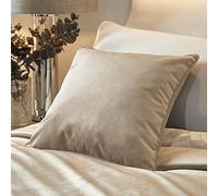 SOIRE'E Melanie Coussin Garni de Velours 43 x 43 cm en Lin
