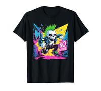 Soirée Oktoberfest Top Karneval DJ Motiv Punk Rock No Future T-Shirt