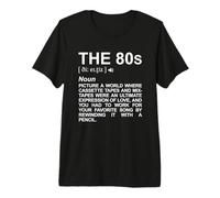 Soirée rétro du Dictionnaire des années 80 T-Shirt Haut de Gamme