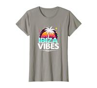 Soirée rétro Ibiza Vibes Tropical Paradise T-Shirt, Femme, Ardoise, XXL