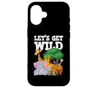 Soirée Safari « Let's Get Zoo Animals » Coque pour iPhone 16