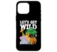 Soirée Safari « Let's Get Zoo Animals » Coque pour iPhone 16 Pro Max
