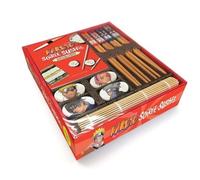 Coffret - Naruto - Coffret Soirée Sushis Baguettes Natte Bambou Livre Recettes