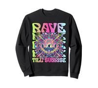 Soirée techno RAVE TILL SUNRISE qui danse toute la nuit Sweatshirt