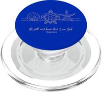 Sois Calme et sache Que Je suis Dieu Ocean Bible Scripture Beach PopSockets PopGrip pour MagSafe