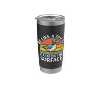 Sois comme un canard, calme sur le Surface Duck Gobelet isotherme en acier inoxydable double paroi