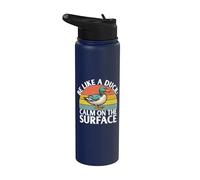 Sois comme un canard, calme sur le Surface Duck Stainless Steel Insulated Water Bottle