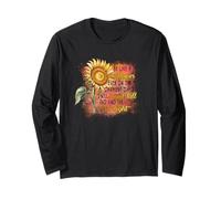 Sois comme Un Tournesol, Je me tiendrai Debout et trouverai la lumière du Soleil Manche Longue