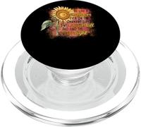 Sois comme Un Tournesol, Je me tiendrai Debout et trouverai la lumière du Soleil PopSockets PopGrip pour MagSafe