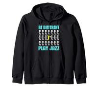 Sois Différent Joue Du Jazz Et Reste Unique Sweat à Capuche