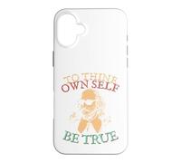 Sois fidèle à toi-même. Shakespeare en Lunettes de Soleil Hamlet Coque pour iPhone 16 Plus