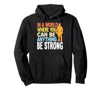 Sois Fort Citation Fitness Motivation Sweat à Capuche