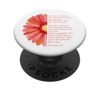 Sois Fort et Courageux, Josué 1, Christian, Fête des Pères PopSockets PopGrip Adhésif