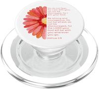 Sois Fort et Courageux, Josué 1, Christian, Fête des Pères PopSockets PopGrip pour MagSafe