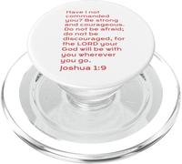 Sois Fort et Courageux, Josué 1, Christian, Fête des Pères PopSockets PopGrip pour MagSafe
