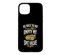 Sois Gentil avec Moi ou Je viderai ma Valve sur toi Tuba Coque pour iPhone 15 Plus
