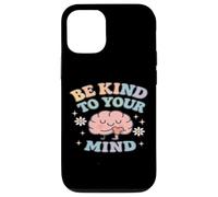 Sois Gentil avec Ton Esprit, Joli Cerveau et cœur Coque pour iPhone 12/12 Pro