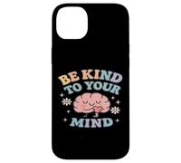Sois Gentil avec Ton Esprit, Joli Cerveau et cœur Coque pour iPhone 14 Plus