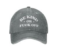 Sois Gentil Ou Va Te Faire Foutre Homme Femme Casquette De Baseball sans Déformation Hip-Hop Cap Classic Trucker Caps pour Tennis Golf Cyclisme