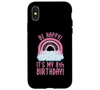 Sois Heureuse ! C'est Mon 8e Anniversaire ! 8 Ans, 8e Anniversaire Coque pour iPhone X/XS