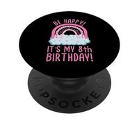 Sois Heureuse ! C'est Mon 8e Anniversaire ! 8 Ans, 8e Anniversaire PopSockets PopGrip Adhésif