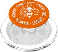 Sois Humble, Heureuse, Positive, Gentille, curieuse, reconnaissante toi-même. PopSockets PopGrip pour MagSafe