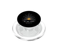 Sois la lumière Matthieu 5:14 Christian Sunrise Faith PopSockets PopGrip pour MagSafe