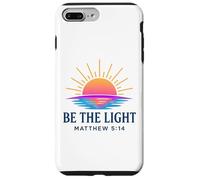 Sois la lumière Matthieu 5:14 Scène du Lever du Soleil Foi chrétienne Coque pour iPhone 7 Plus/8 Plus