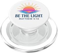 Sois la lumière Matthieu 5:14 Scène du Lever du Soleil Foi chrétienne PopSockets PopGrip pour MagSafe