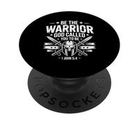 Sois Le Guerrier Que Dieu t'a appelé à être Un Verset de la Bible PopSockets PopGrip Adhésif