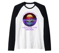 Sois patient avec moi, je viens des années 1900, drôle de Synthwave Manche Raglan