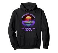 Sois patient avec moi, je viens des années 1900, drôle de Synthwave Sweat à Capuche