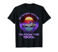 Sois patient avec moi, je viens des années 1900, drôle de Synthwave T-Shirt