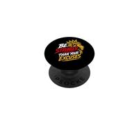 Sois Plus Fort Que tes Excuses en Forme de Lion PopSockets PopGrip Adhésif