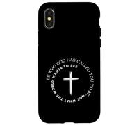 Sois Qui Dieu t'a appelé à être, Cross Coque pour iPhone X/XS